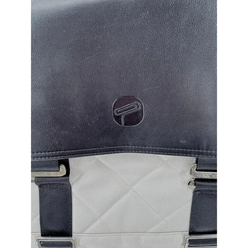 Paperclip Willow‎ Diaper Bag Backpack Cream Black Quilted with Changing Station